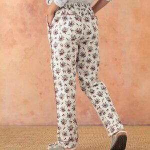 Sundance Catalog two piece long Pant & Top pajama Set - Large